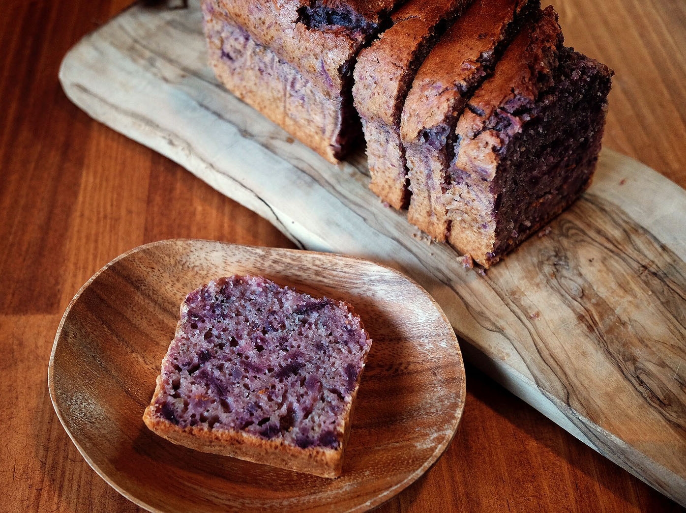 紫芋のパウンドケーキ・バター不使用