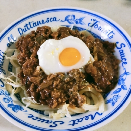 肉味噌さえ作れば、あっという間に完成ですね。キュウリがなかったので、キャベツの千切り添えました。美味しかったです。