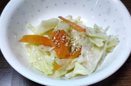 キャベツ人参炒め