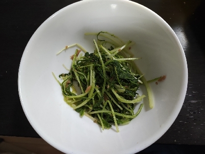 水菜とツナの簡単和風炒め