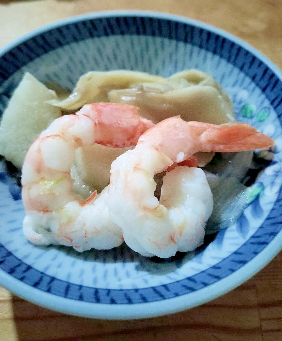 海老長芋舞茸の煮物♪