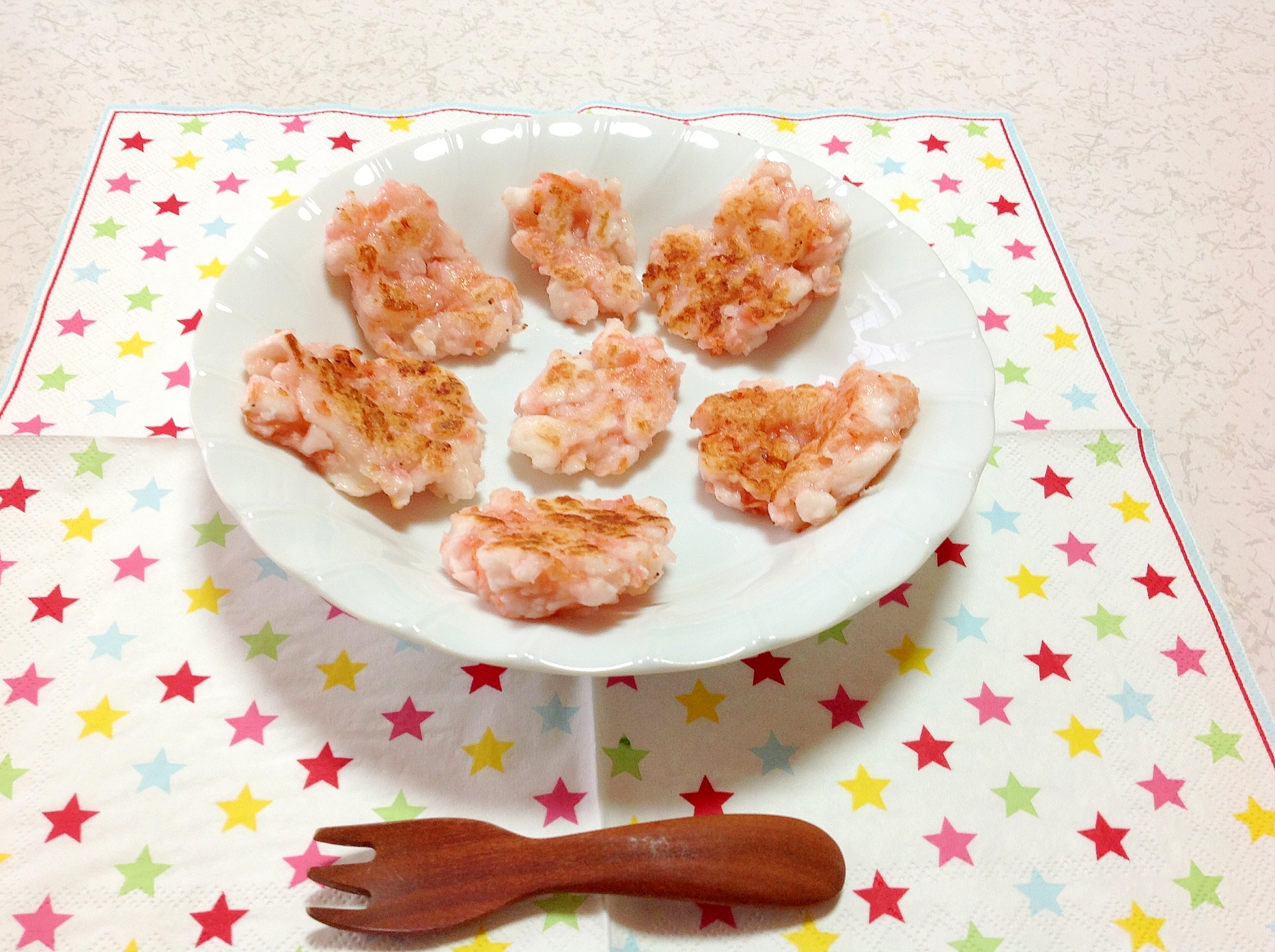 離乳食 完了期 はんぺんと桜エビのお焼 レシピ 作り方 By ころころマロン 楽天レシピ 離乳食 完了期 はんぺんと桜エビのお焼 レシピ 作り方 By ころころマロン 楽天レシピ