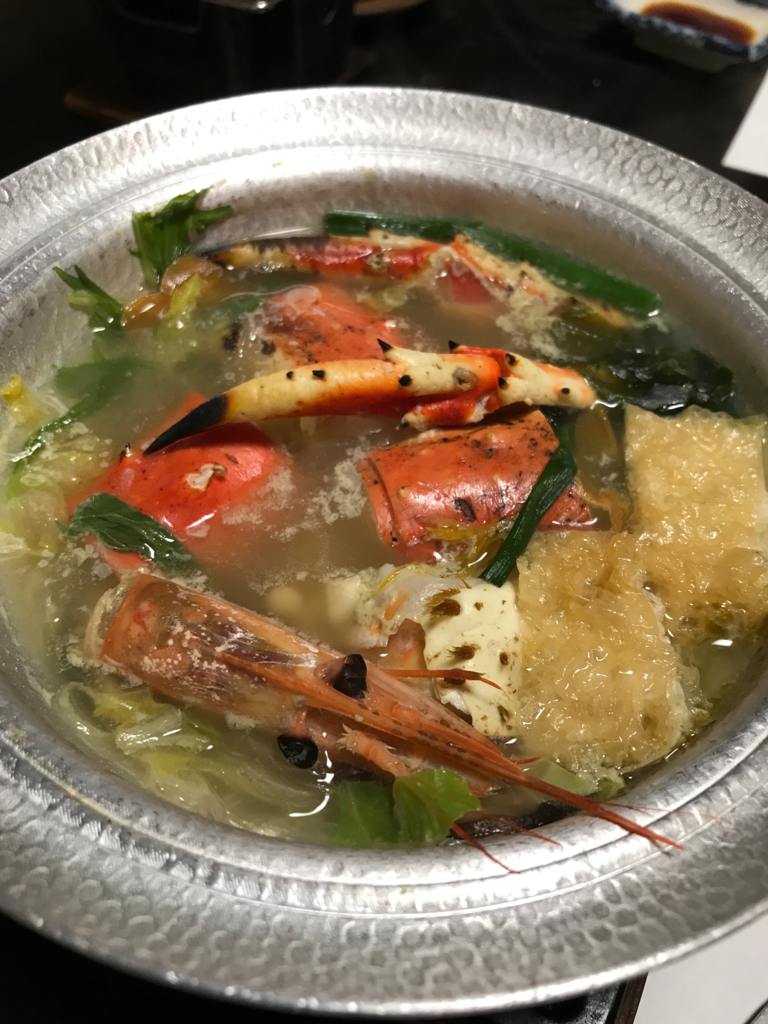 蟹と海老の鍋