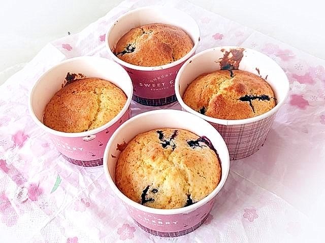 ブルーベリー&ヨーグルトマフィン♪