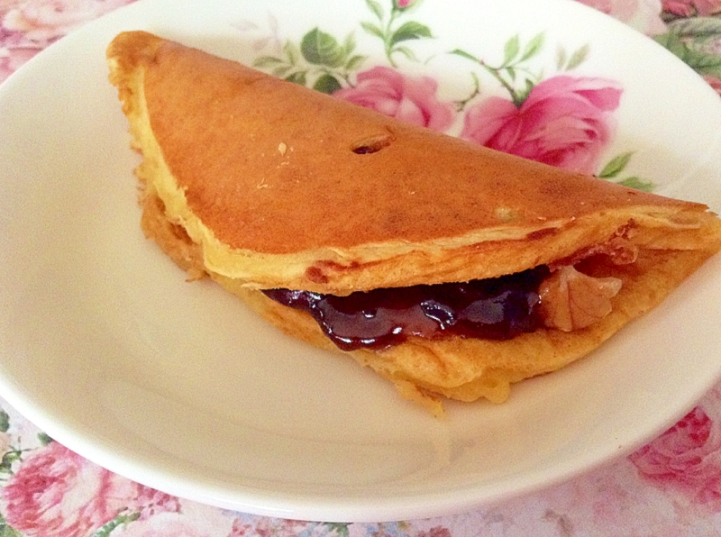 大豆粉パンケーキミックスで♡どら焼き風