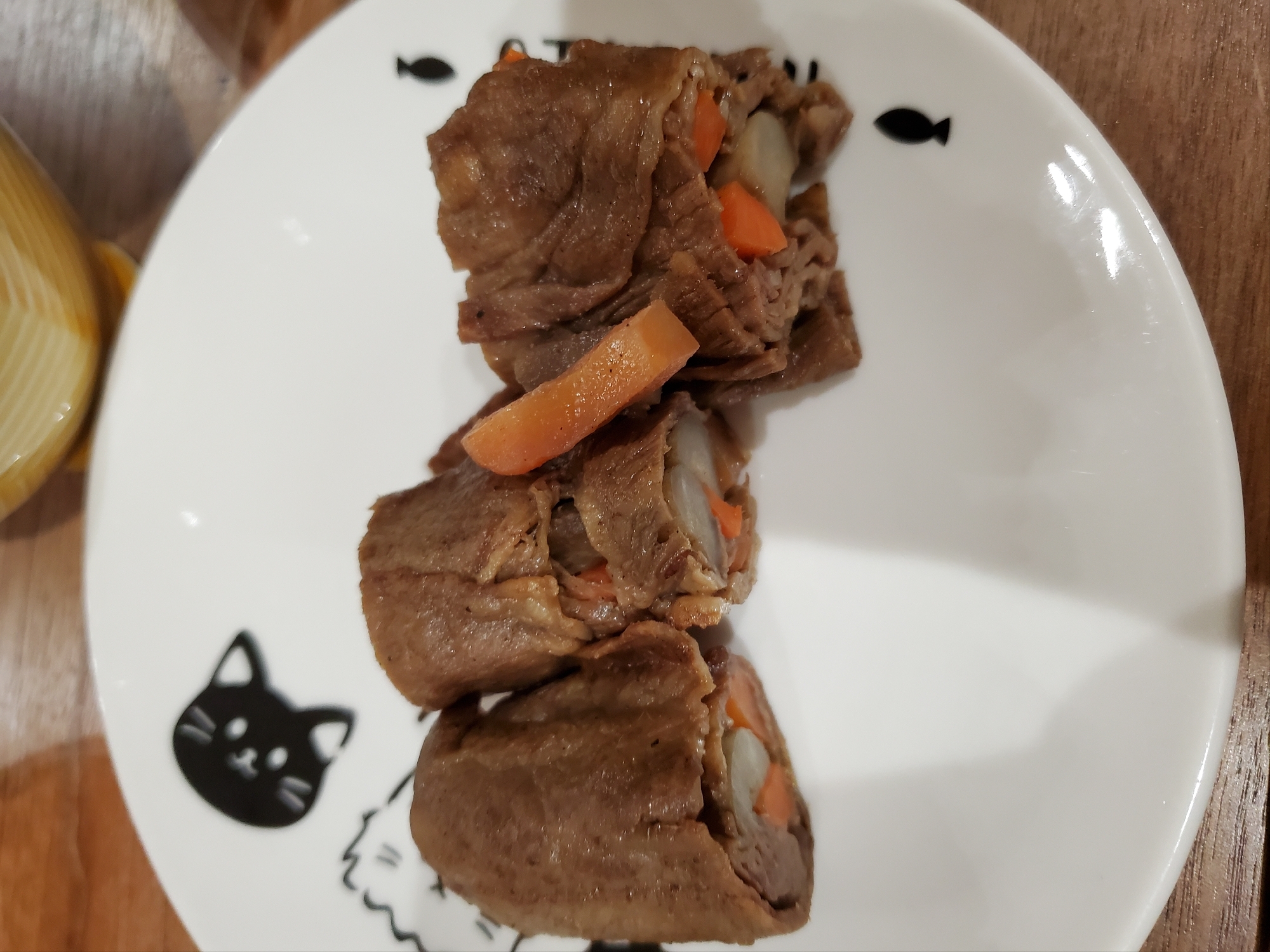 ゴボウと人参の肉巻き