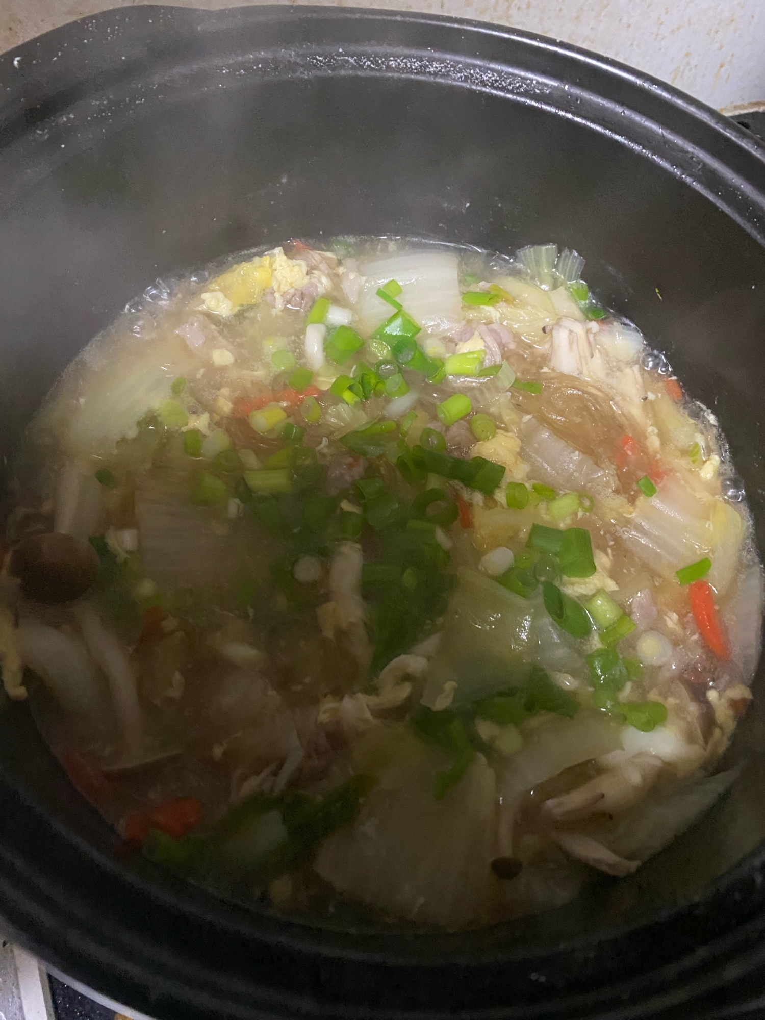 豚肉と春雨と野菜のほっこりスープ