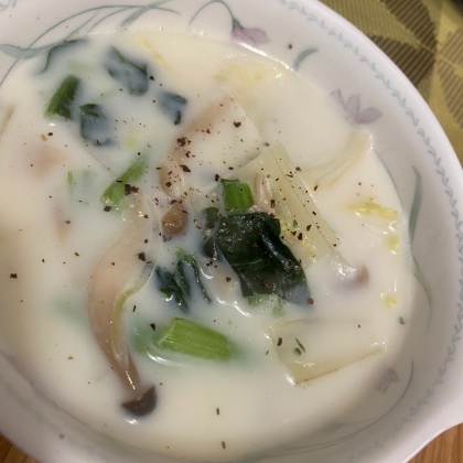 コックリ美味しい☆きのこのミルクスープ