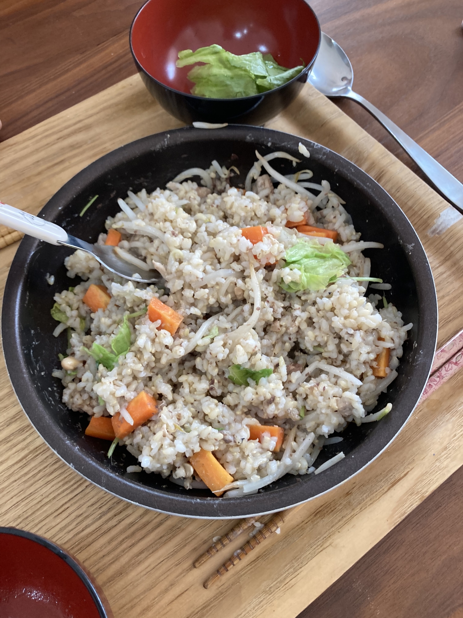 玄米チャーハン　野菜