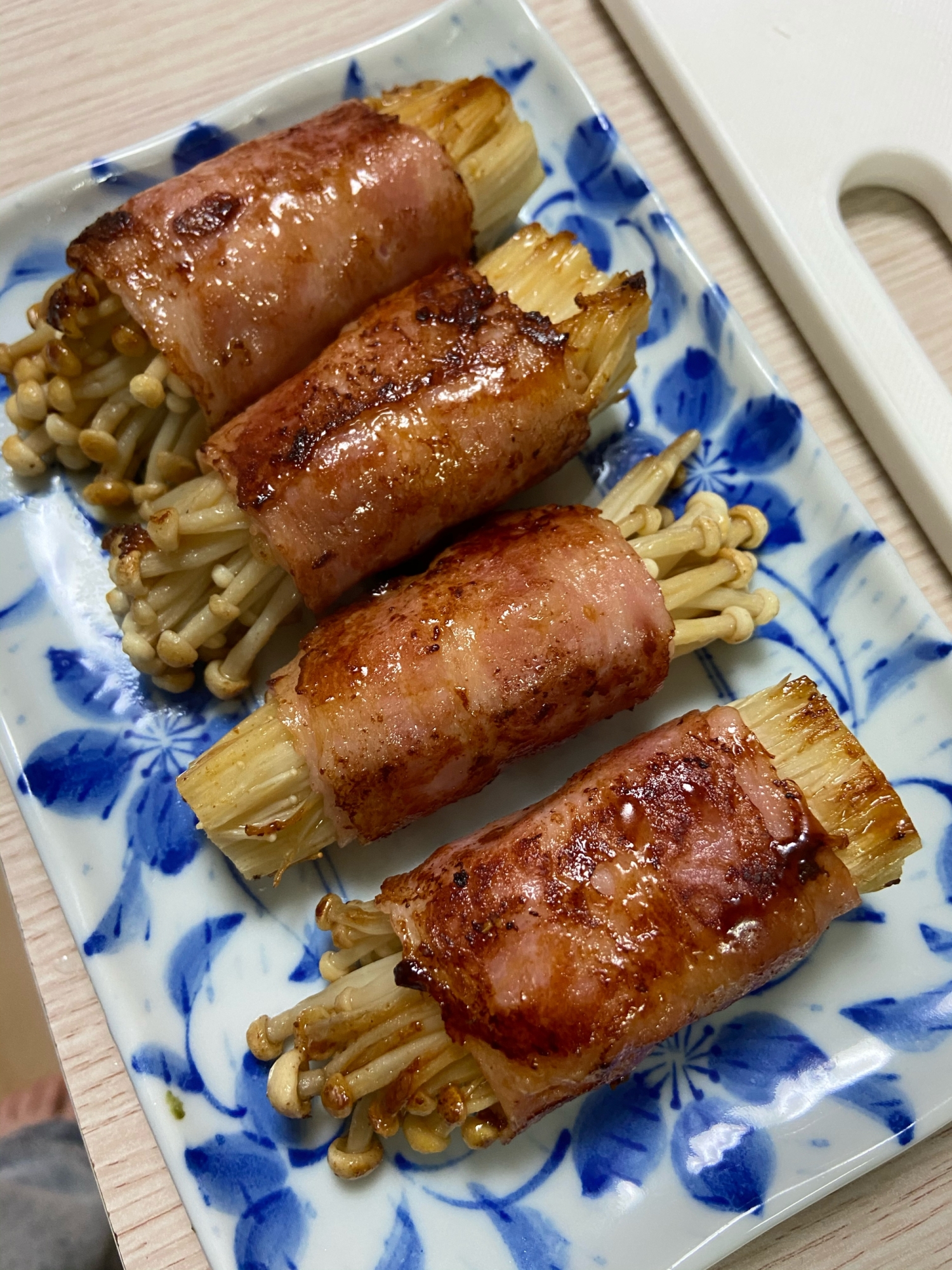 バター醤油のエノキベーコン♡
