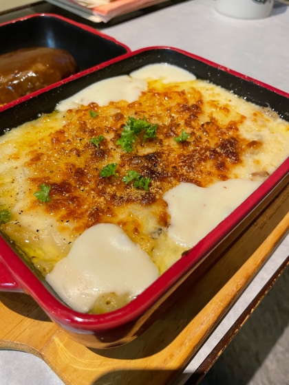粉なし！〜簡単ポテトマカロニグラタン〜