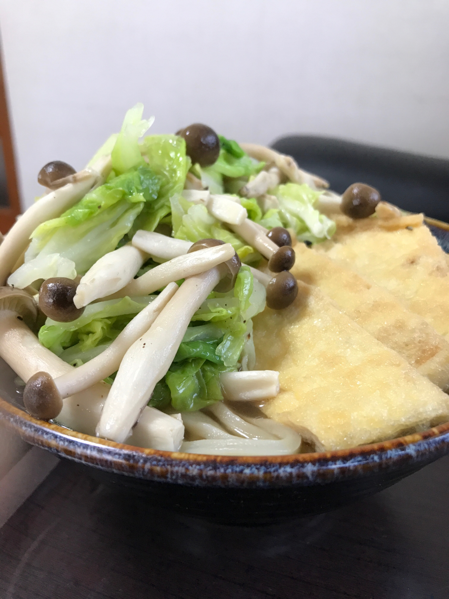 野菜デカ盛りキツネうどん