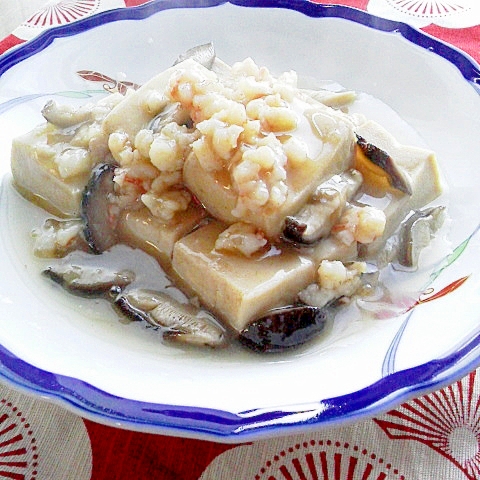 ほっこり和食*高野豆腐の海老そぼろあん煮