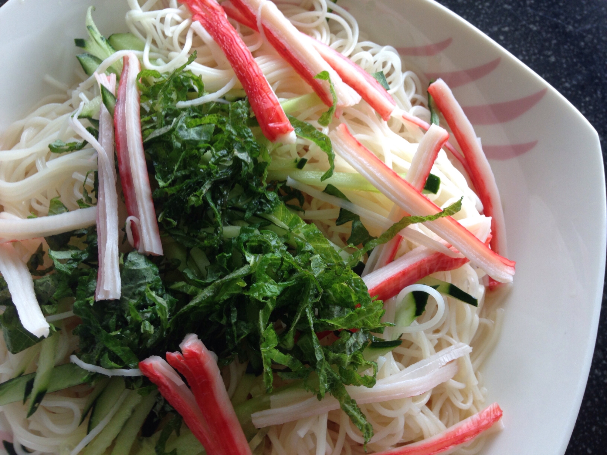 しそマヨそうめん レシピ 作り方 By Tommeg12 楽天レシピ