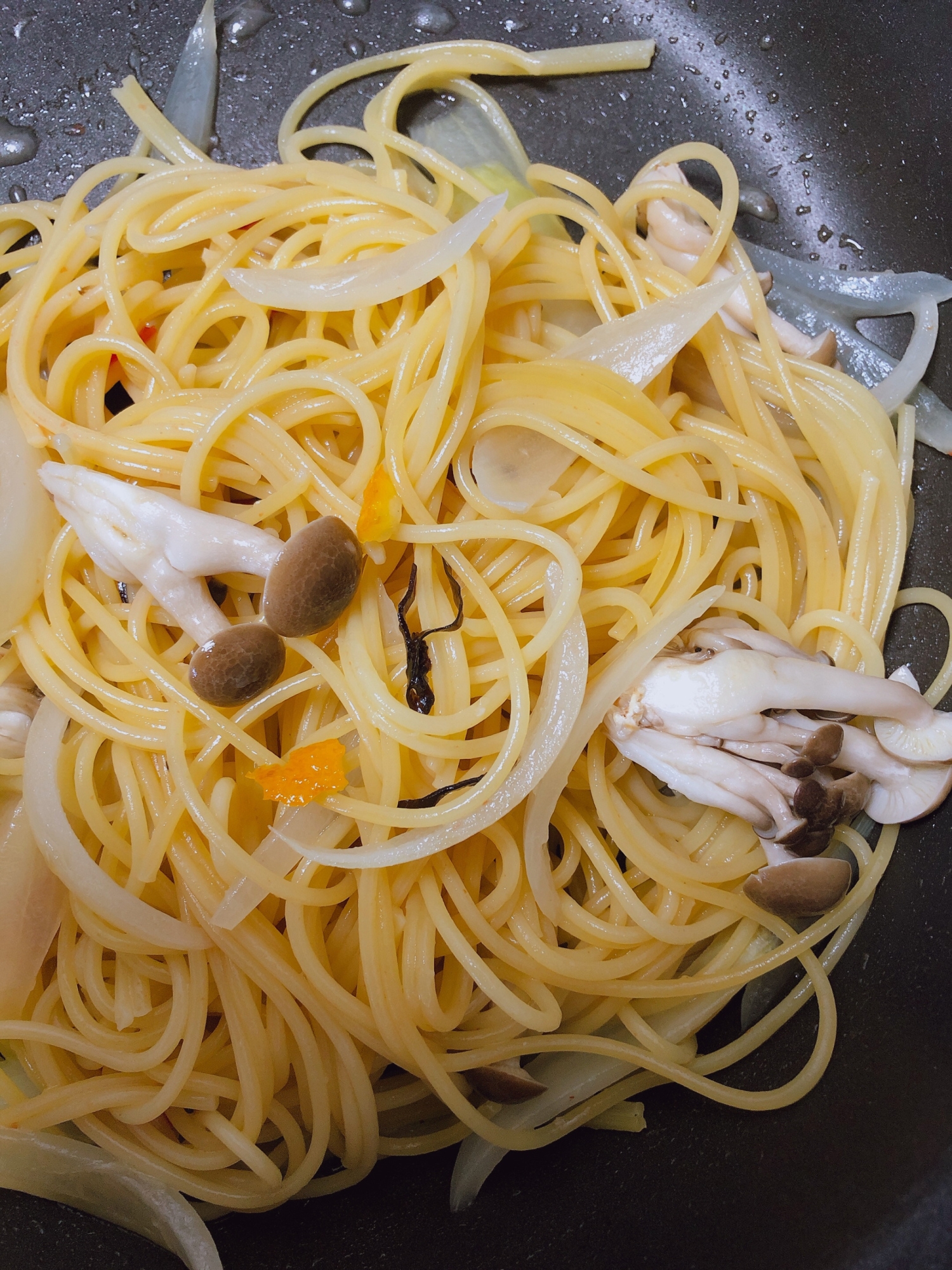 塩昆布が決め手の和風ゆずパスタ