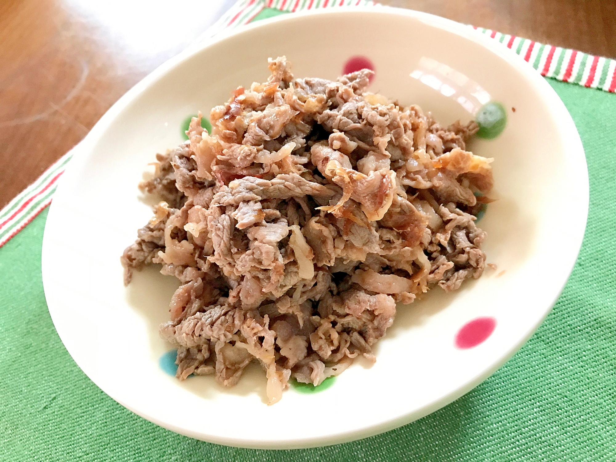 お弁当にも☆牛肉の鰹節和え