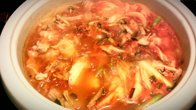 ピリ辛☆トマト鍋