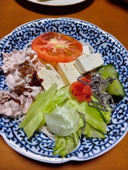リーフレタスde ᕷ* 豚肉の冷しゃぶサラダꕤ୭*