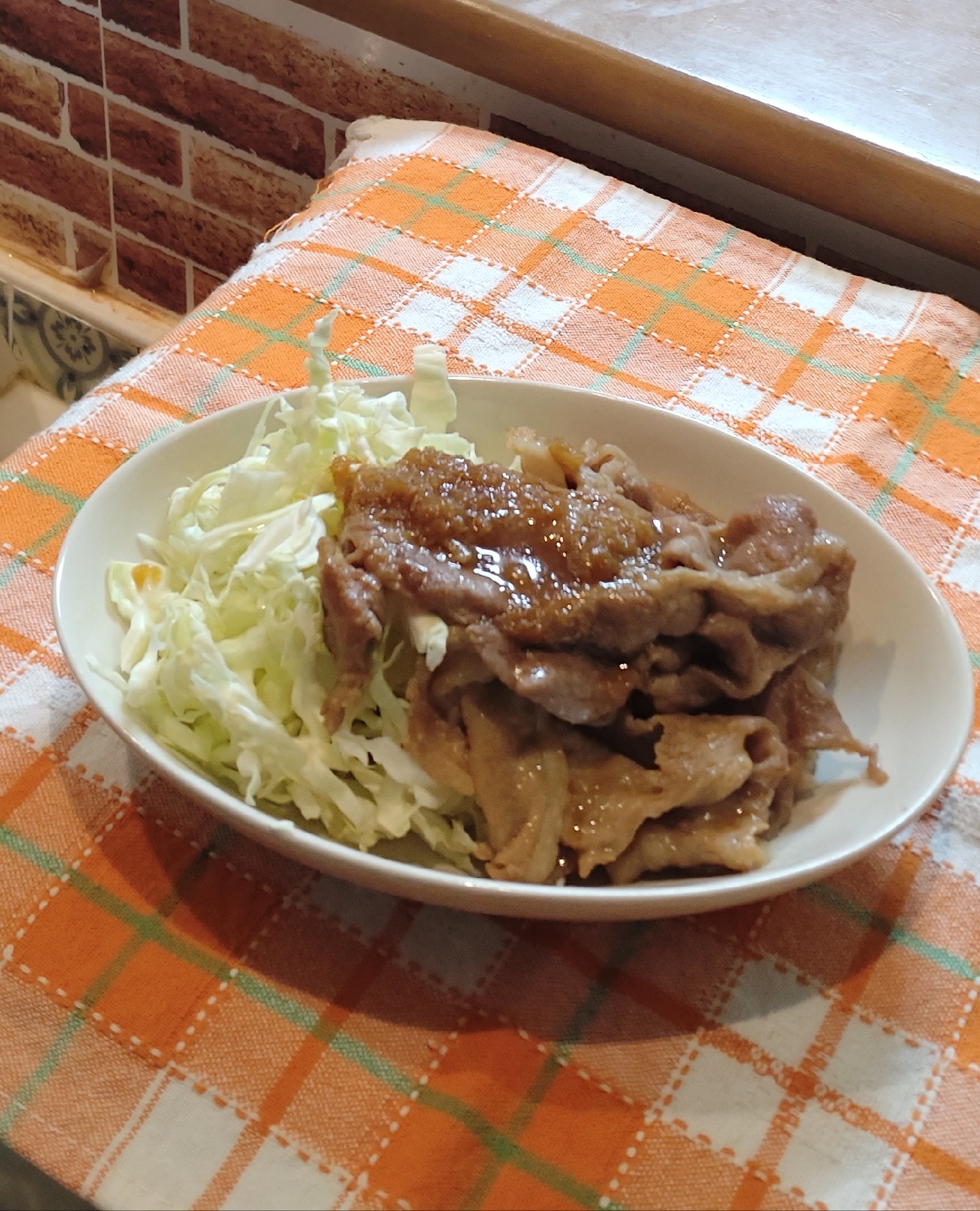 すぐ出来る♡豚しゃぶ肉で生姜焼き