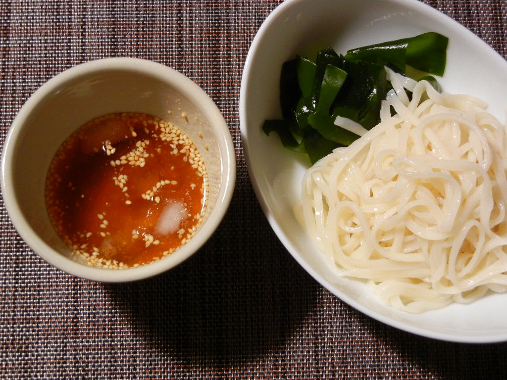 梅しょうがつけうどん