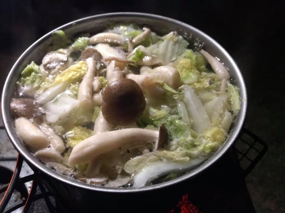 野外たっぷり!スッキリ塩昆布鍋!