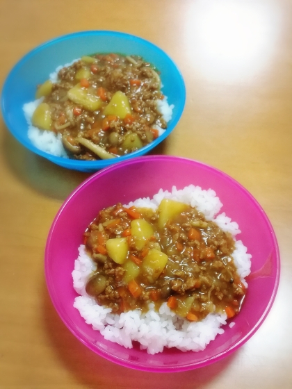 幼児に食べやすいカレーですね！
ごちそうさまでした～☆