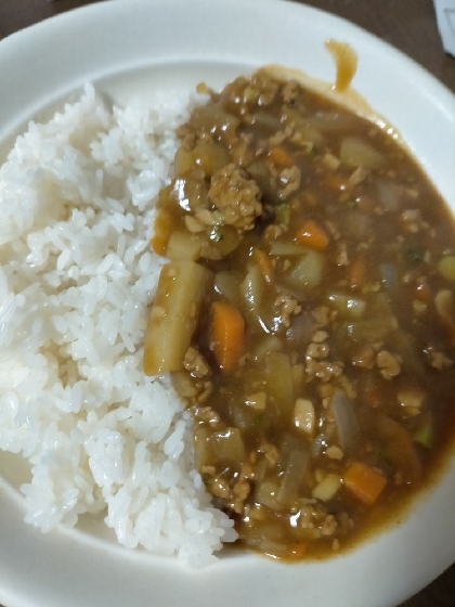 市販のカレールーでキーマカレー