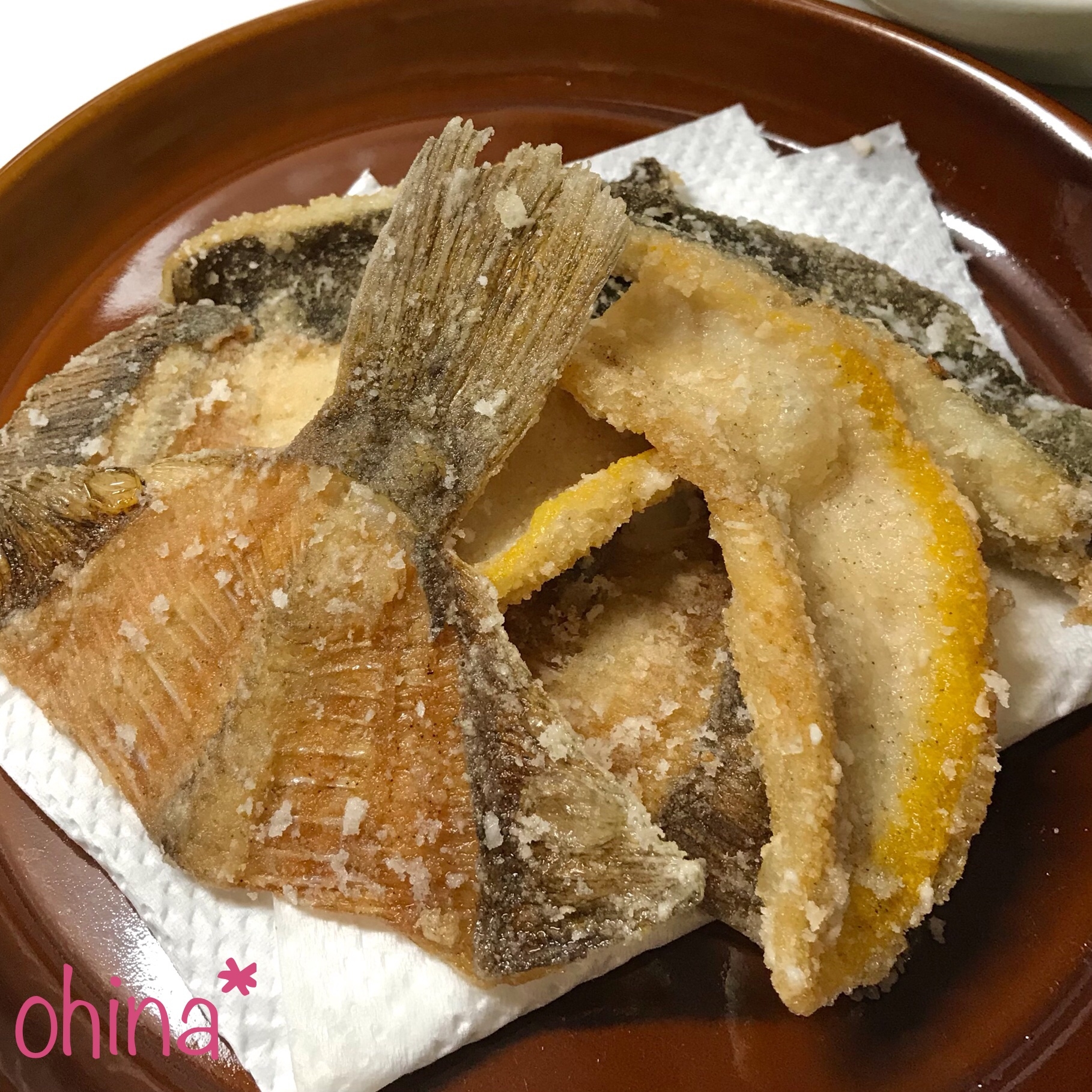 簡単 背骨もザクザク カレイの唐揚げ レシピ 作り方 By おひなママ 楽天レシピ