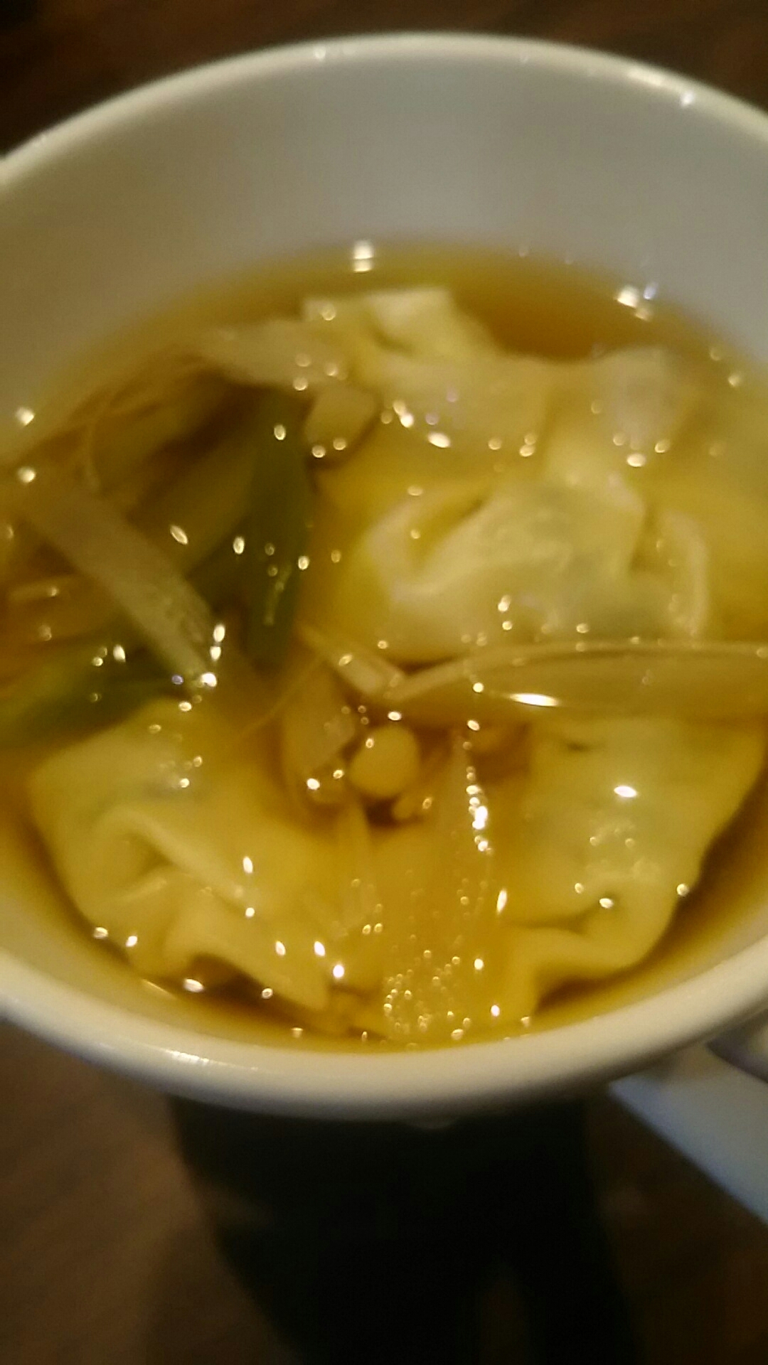 餃子の和風スープ