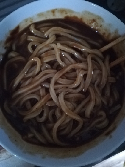 簡単！節約！カレーの残りで作るカレーうどん♪