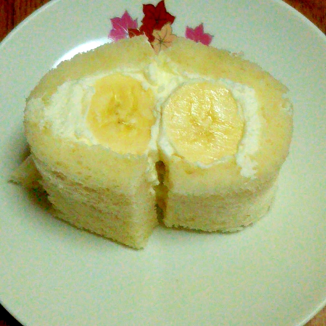 食パンで作るバナナロールサンド