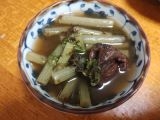 温かいお茶に合うふきの煮物