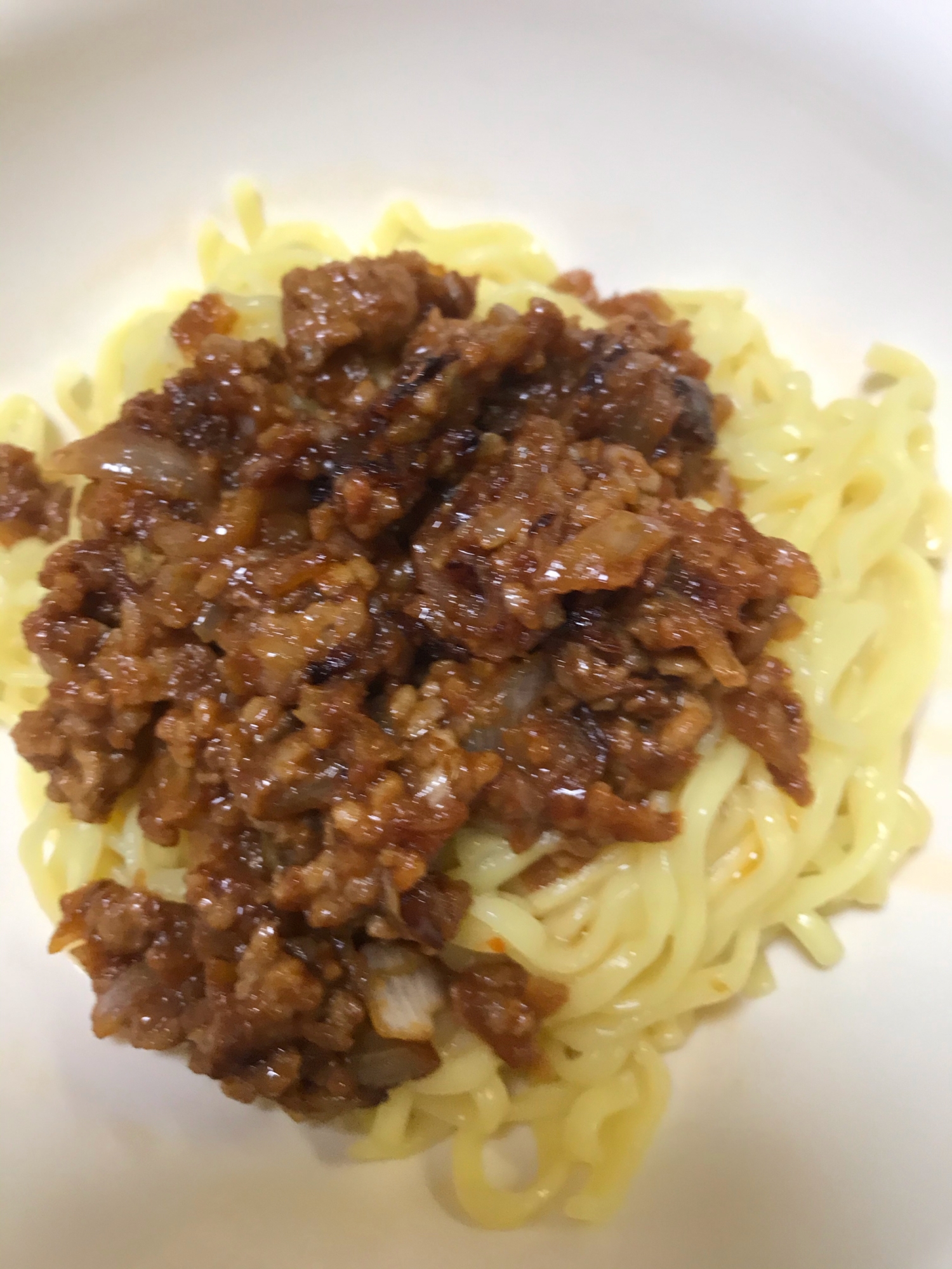 インスタントラーメンを使ったじゃじゃ麺