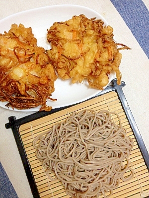 お好み焼き粉de野菜とエビのかき揚げ