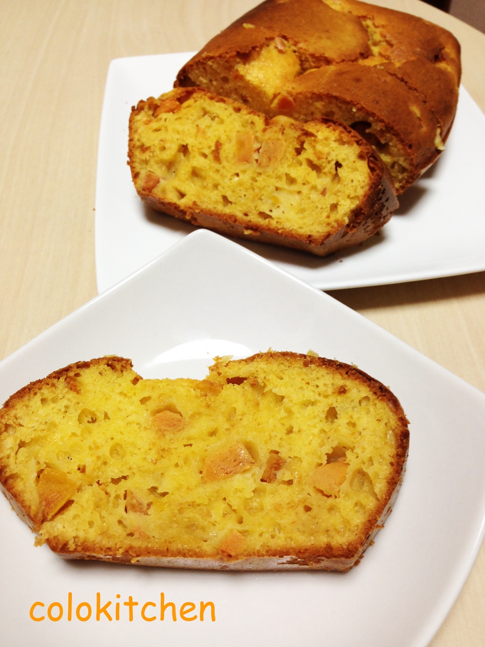 バター不使用!!たっぷり柿のパウンドケーキ