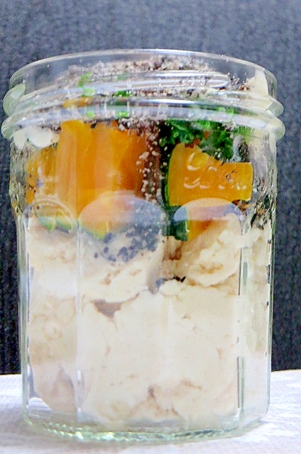 豆腐と南瓜のジャーサラダ