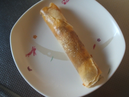 おやつに作りました。娘がチョコクリームでひげを作ってました(笑)ごちそうさまでした。