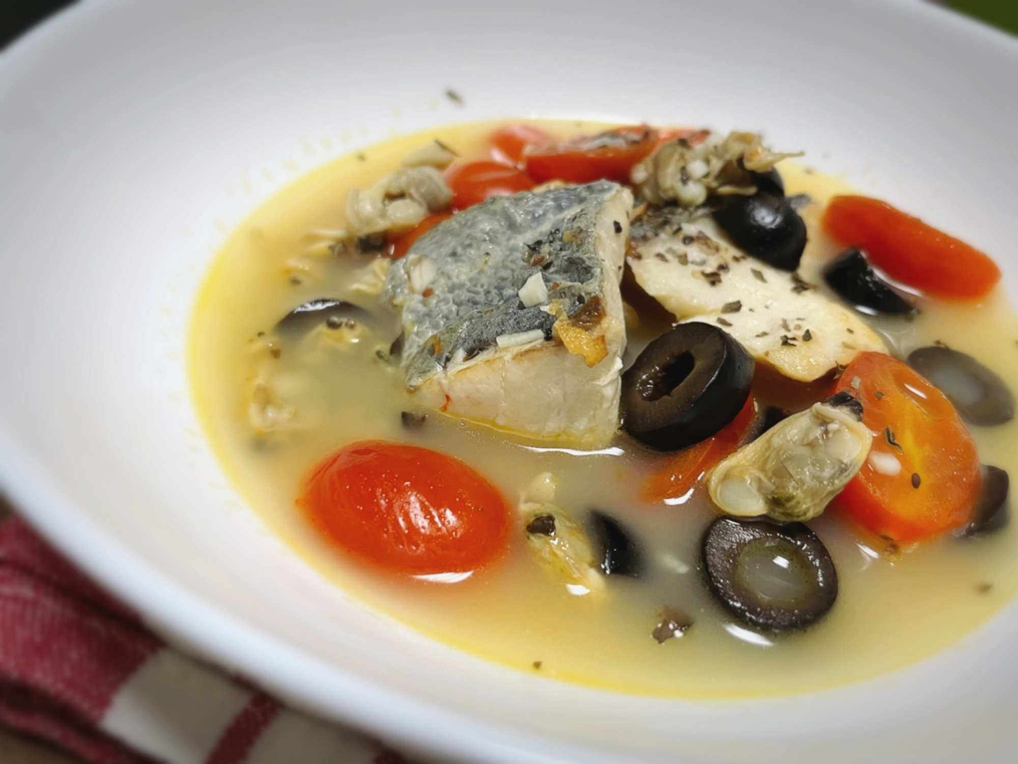 【簡単】鯛のアクアパッツァ風スープ