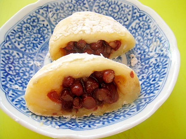 切り餅で♪さつまいもと小豆の大福