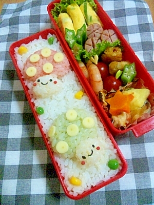 簡単キャラ弁 きのこちゃんのお弁当 レシピ 作り方 By Cherry05 楽天レシピ