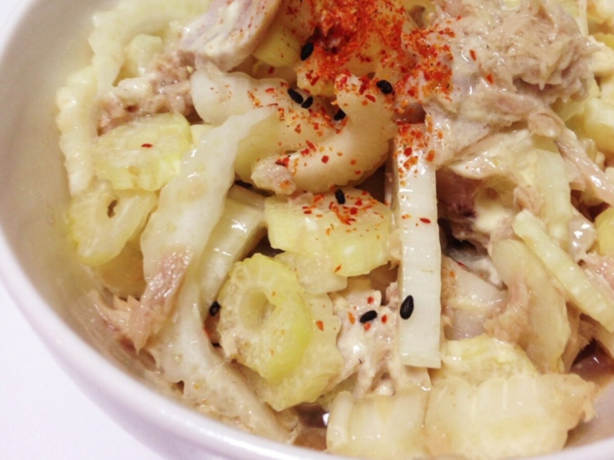 セロリのツナマヨ和え レシピ 作り方 By ゆぱ9223 楽天レシピ