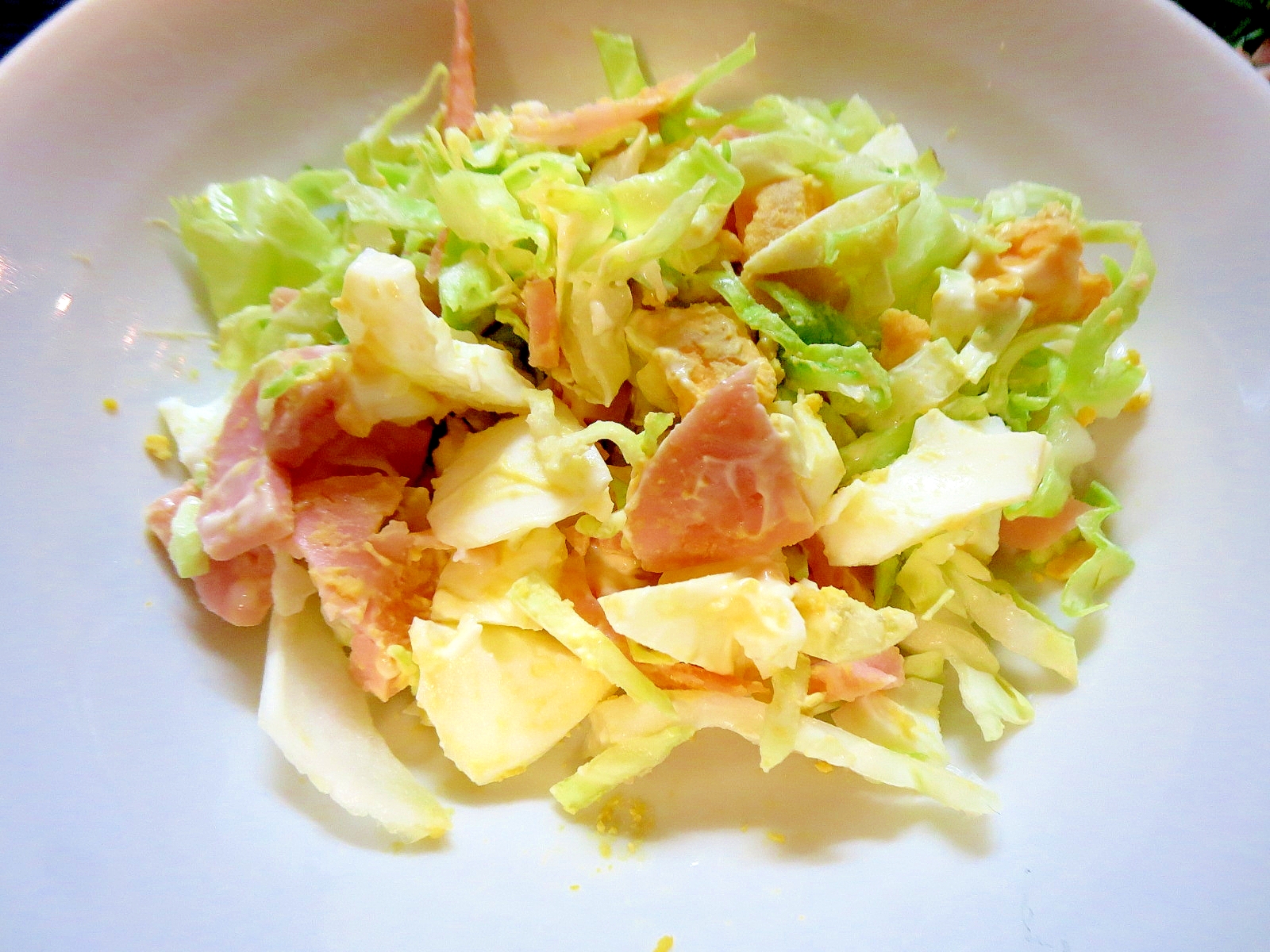キャベツと魚肉ソーセージの卵サラダ レシピ 作り方 By Libre 楽天レシピ