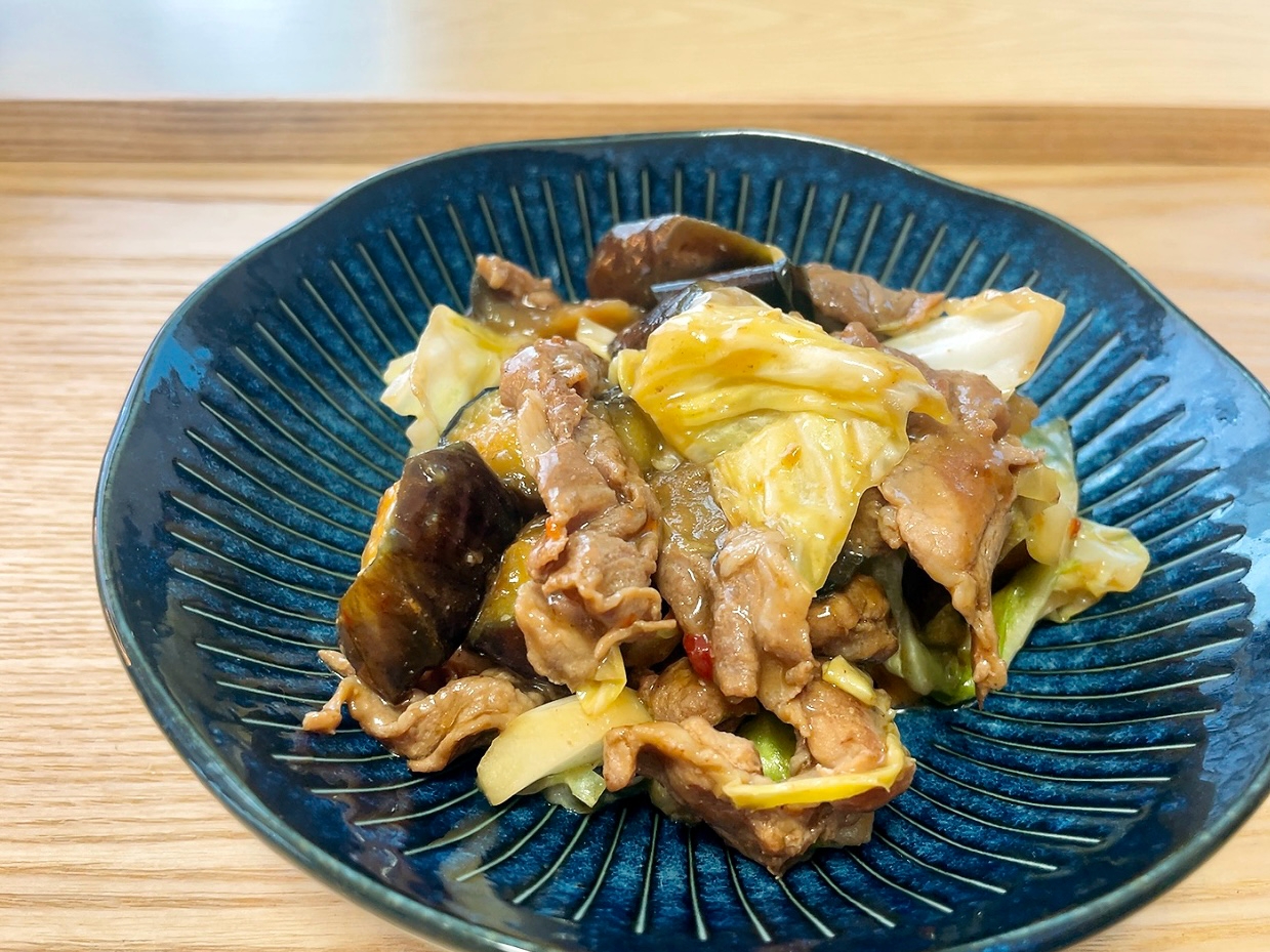 【甜麺醤不使用!】茄子とキャベツの回鍋肉