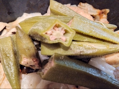 オクラの塩昆布和え