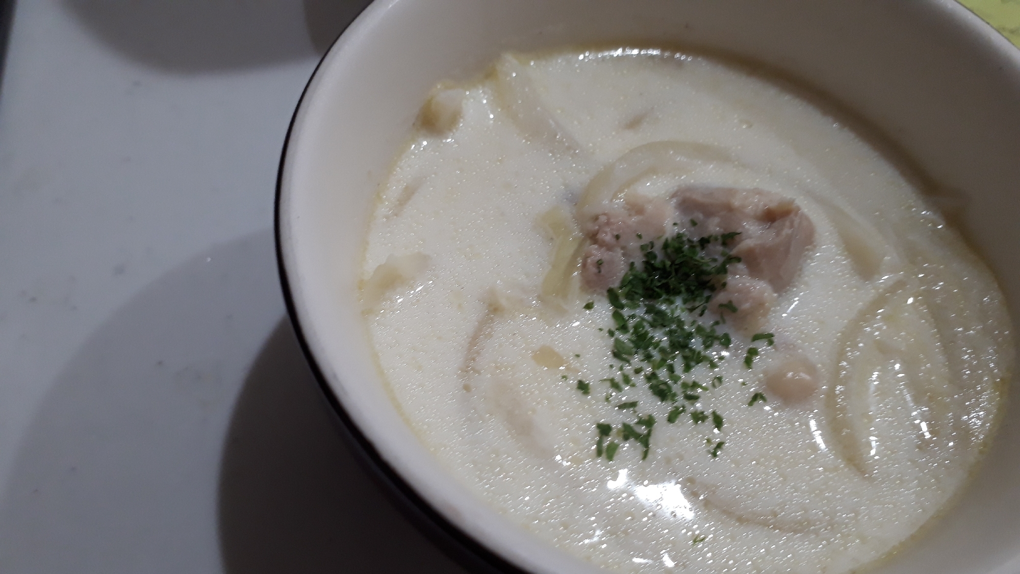 簡単 鶏肉の牛乳スープ レシピ 作り方 By ガリガリクソン 楽天レシピ