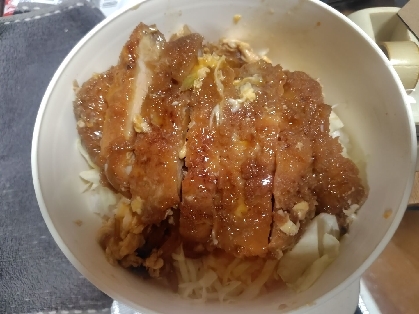 まるでお店の出来上がり♪卵とろとろカツ丼