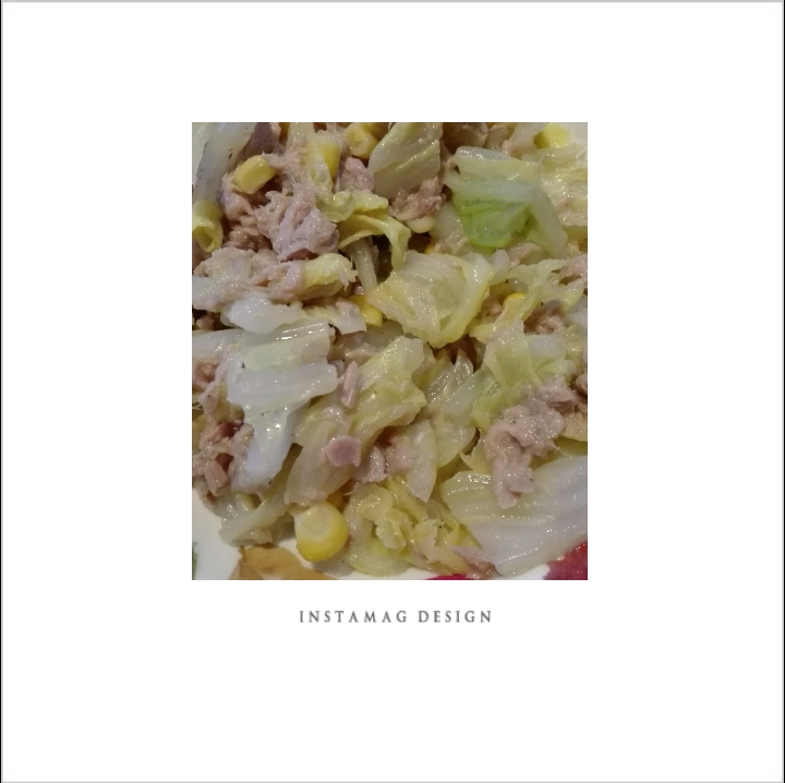 白菜とツナでおいしく♪