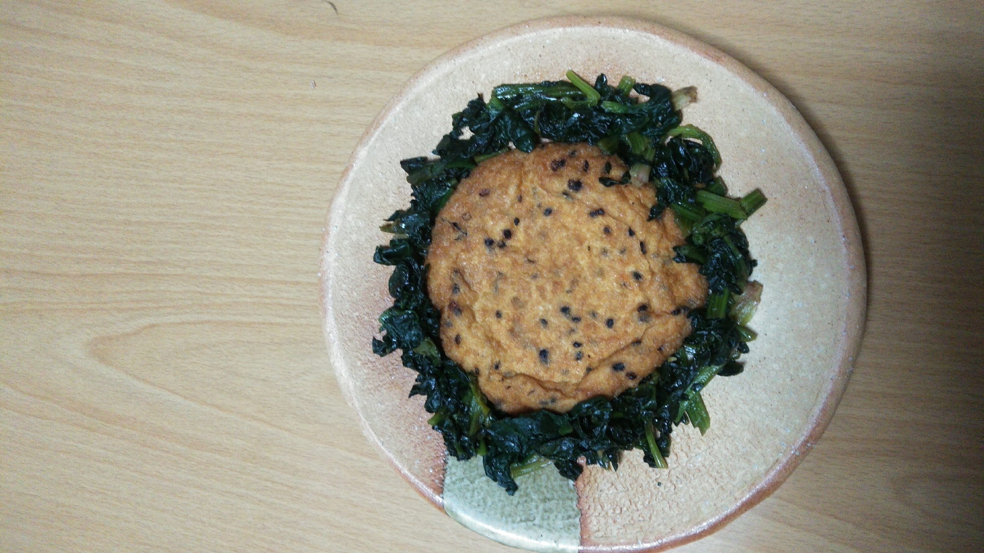 がんもどきとちぢみほうれん草煮