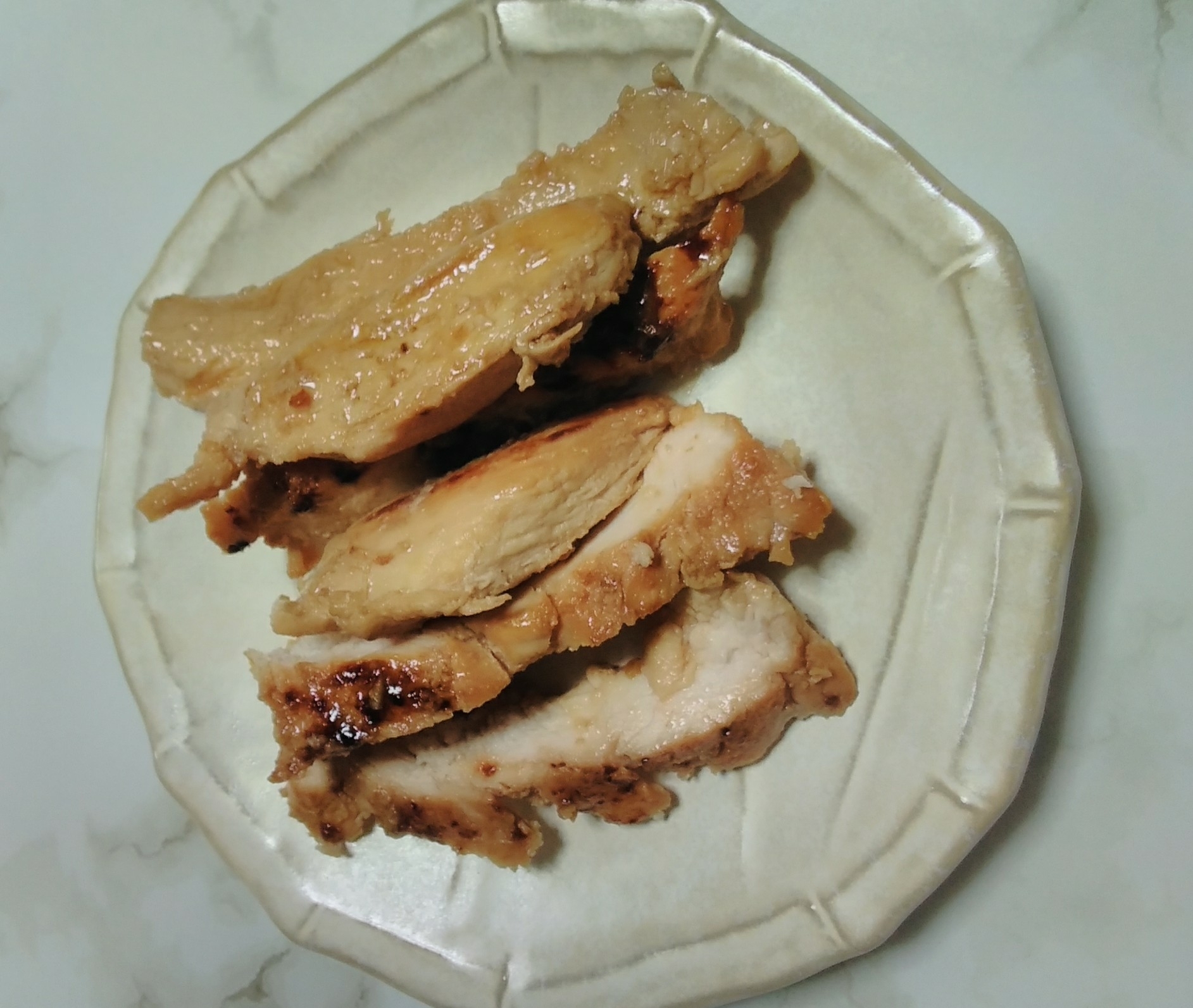 鶏胸肉の蜂蜜醤油焼き