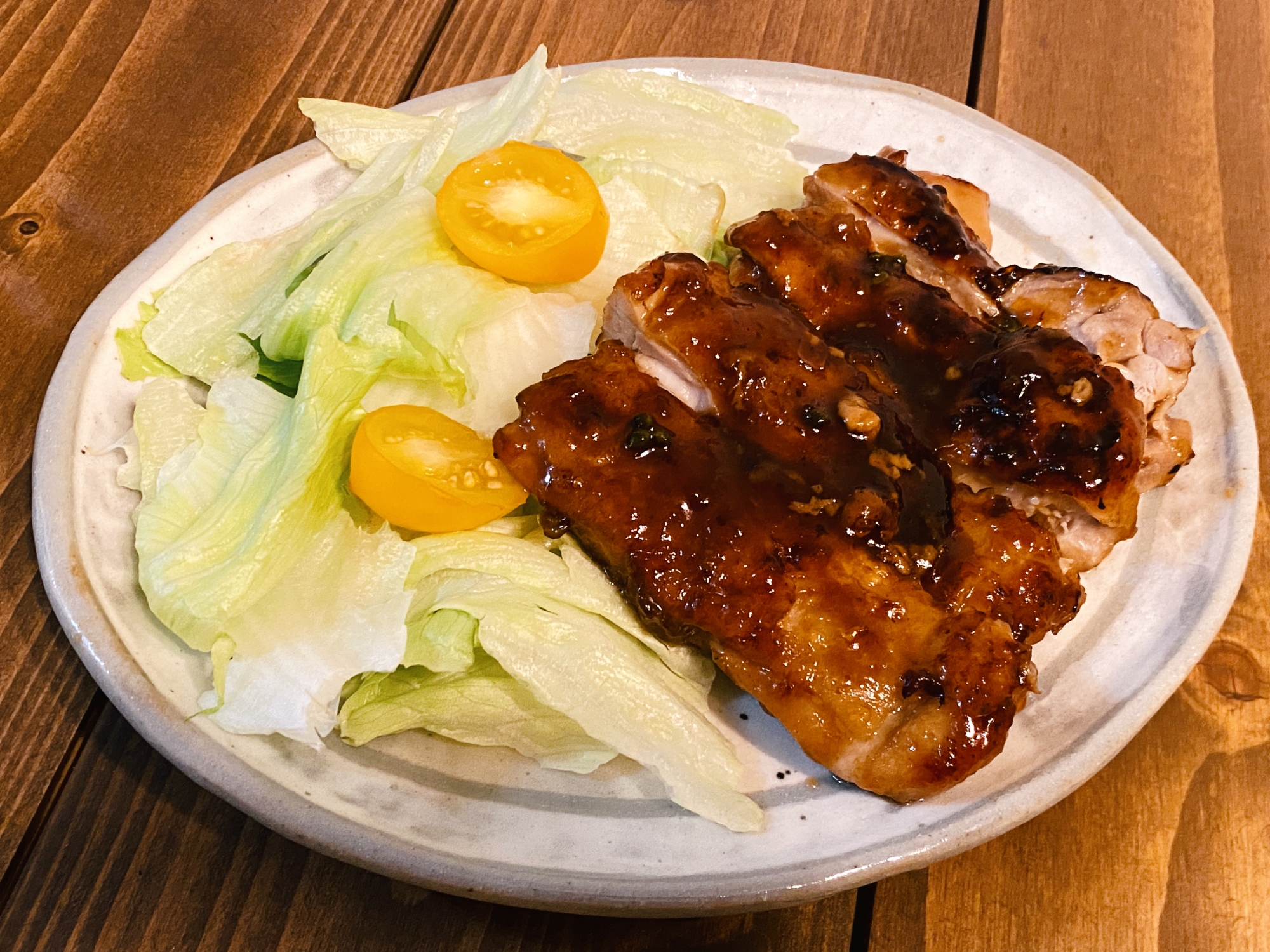 --・°ꕥ 照り焼きチキン ꕥ°・--